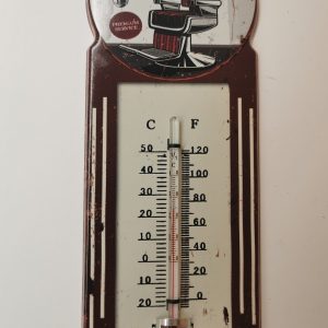 THERMOMETRE METAL BARBER SHOP FAUTEUIL DIM 10 X 29 CM
